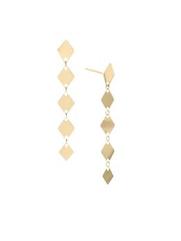 商品LANA | 14K Yellow Gold Kite Chain Drop Earrings,商家Saks Fifth Avenue,价格¥3512图片