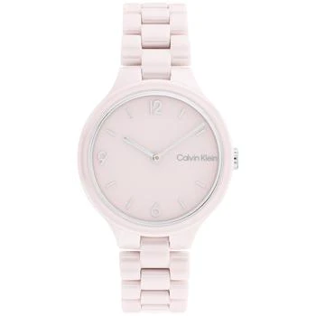 Calvin Klein | Blush Ceramic Bracelet Watch 32mm,商家Macy's,价格¥1347