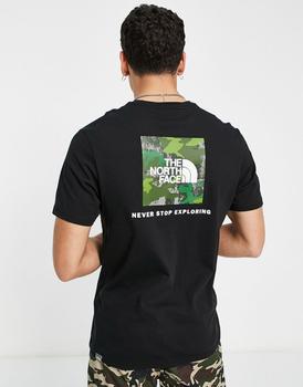 推荐The North Face Redbox t-shirt in black商品
