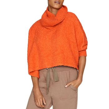 时尚new york女装, B New York | B New York Womens Cowl Neck Knit Crop Sweater商品图片 2.3折×额外9折, 额外九折