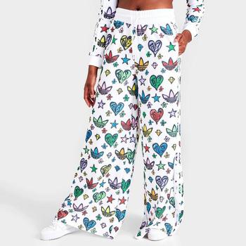 Adidas | Women's adidas Originals x Jeremy Scott Monogram Wide-Leg Tracksuit Pants商品图片,