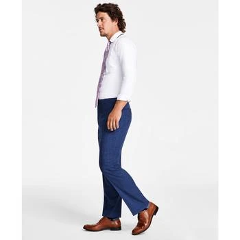 推荐Men's Classic-Fit Stretch Windowpane Check Suit Pants商品
