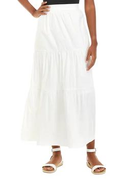 Tahari | Tiered Cotton Skirt商品图片,2.5折×额外8.5折, 额外八五折