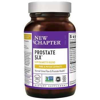商品New Chapter Prostate 5LX, Prostate Supplement - Vegetarian Capsule图片