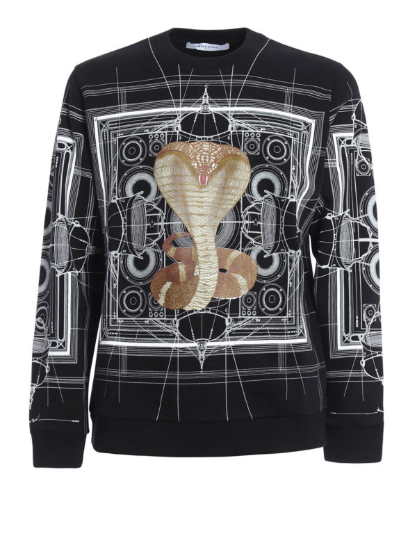 春装纪梵希卫衣, Givenchy | GIVENCHY 男士黑色印花卫衣 16W7341653-001商品图片 独家减免邮费