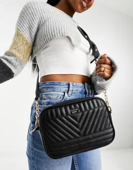 推荐Dune quilted cross body bag in black商品