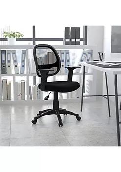 商品Belnick | Mid-Back Black Mesh Swivel Ergonomic Task Office Chair with T-Arms - Desk Chair, BIFMA Certified,商家Belk,价格¥1325图片