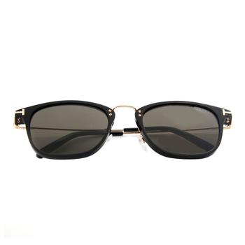 product Tom Ford Shiny Black & Smoke Geometric Sunglasses FT0672-5301A image
