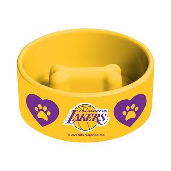 商品Memory Company | Los Angeles Lakers Team Color Pet Bowl with Bone,商家Macy's,价格¥181图片