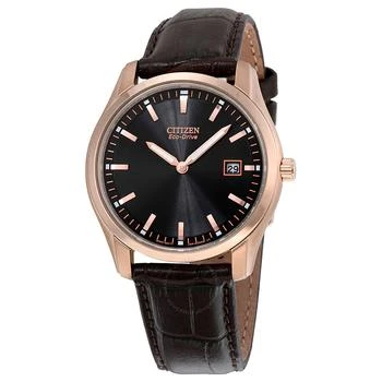 Citizen | Eco Drive Black Dial Brown Leather Men's Watch AU1043-00E 5.3折, 满$200减$10, 独家减免邮费, 满减