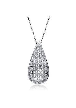 小银瓶手提包, Rozzato | .925 Sterling Silver Small White Cubic Zirconia Teardrop Pendant商品图片 2.9折