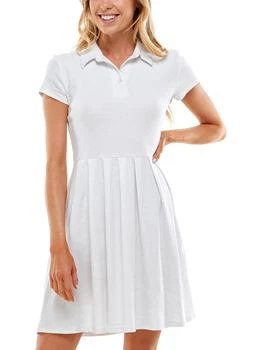 Planet Gold | Juniors Womens Rib-Knit Short Sleeves Fit & Flare Dress 2.8折起