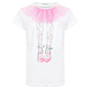 推荐White & Pink Tulle Tights T Shirt商品