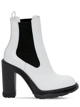 Alexander McQueen | 120mm Brushed Leather Ankle Boots 