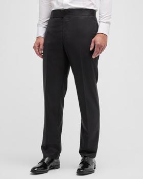 Giorgio Armani | Men's Tonal Wool-Blend Tuxedo Pants商品图片,
