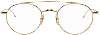 thom browne眼镜, Thom Browne | 金色 TB101 眼镜商品图片 