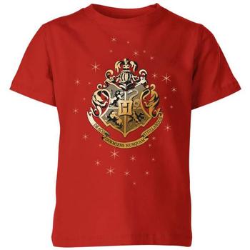 推荐Harry Potter Star Hogwarts Gold Crest Kids' T-Shirt - Red商品