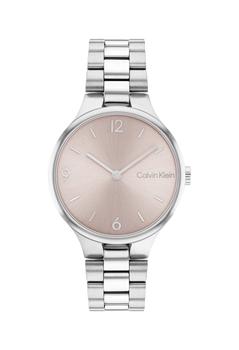 推荐Calvin Klein Ladies Linked Bracelet 32mm Pink Dial Watch商品