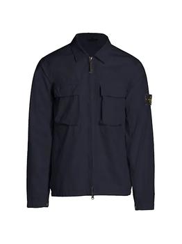 Stone Island, Stone Island | Zip-Up Cotton Overshirt商品图片 7折
