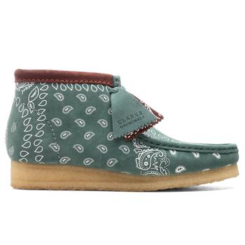 推荐Clarks Wallabee Boot - Green Paisley商品