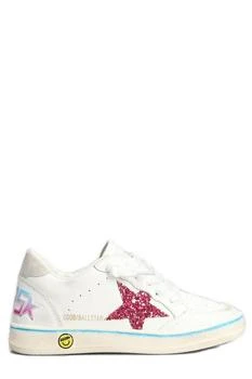 Golden Goose | Golden Goose Kids Ball Star New Glitter Embellished Sneakers,商家Cettire,价格¥1371