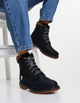 推荐Timberland 6 inch Heritage Cupsole boots in black商品