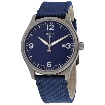 Tissot | Gent XL Quartz Blue Dial Blue Fabric Men's Watch T116.410.37.047.00 3.6折, 满$75减$5, 满减