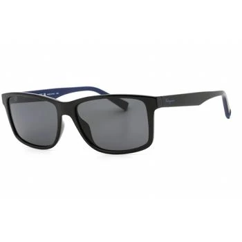 推荐Salvatore Ferragamo Unisex Sunglasses - Black Nylon Rectangular Frame | SF 938S 962商品