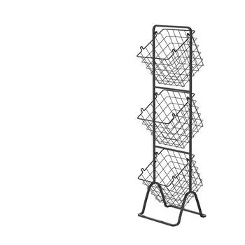 Oceanstar | Oceanstar 3-Tier Metal Wire Storage Basket Stand with Removable Baskets,商家Verishop,价格¥652