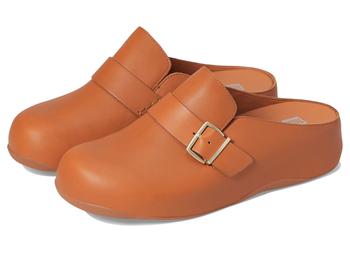 FitFlop | Shuv Buckle-Strap Leather Clogs商品图片,7.2折起