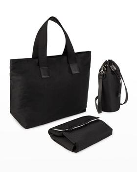 商品Oversized Zip-UP Diaper Tote Bag w/ Changing Pad & Bottle Carrier,商家Neiman Marcus,价格¥14267图片