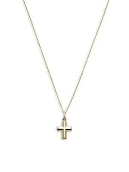 Saks Fifth Avenue | 14K Yellow Gold Cross Pendant Necklace,商家Saks OFF 5TH,价格¥1342