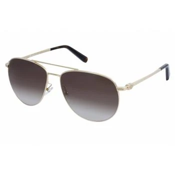 推荐Salvatore Ferragamo Unisex Sunglasses - Gold Frame Grey Gradient Lens | SF157S 717商品