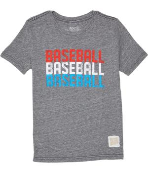The Original Retro Brand, The Original Retro Brand | Baseball USA Repeat Crew Neck Tee (Big Kids)商品图片 