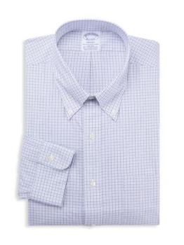 Brooks Brothers | 布克兄弟男士棉质格子衬衣商品图片,3折×额外7.5折, 额外七五折