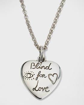 推荐Blind for Love Sterling Silver Heart Necklace商品