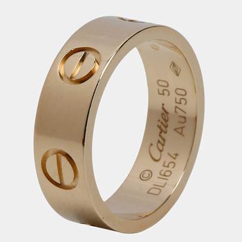 美国卡地亚戒指, [二手商品] Cartier | Cartier Love 18K Yellow Gold Ring EU 50商品图片 7.5折