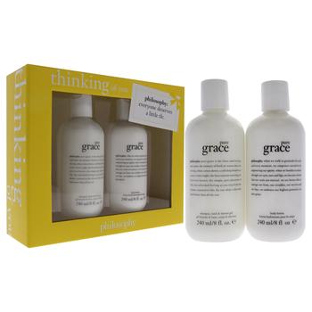 商品philosophy | Thinking of You Kit by Philosophy for Women - 2 Pc 8oz Pure Grace Shampo Bath and Shower Gel, 8oz Pure Grace Body Lotion,商家Premium Outlets,价格¥272图片