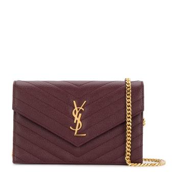 gancini单肩包, Yves Saint Laurent | YSL 圣罗兰 女士牛皮深红色单肩斜挎链条包 393953-BOW01-6475商品图片 满$100享9.5折, 满折