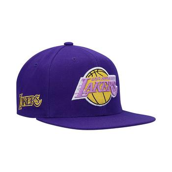 男士休闲lakers, Mitchell & Ness | Men's Purple Los Angeles Lakers Hardwood Classics Snapback Hat商品图片 