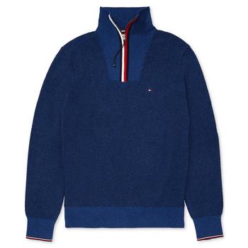 Tommy Hilfiger | Men's Adaptive Manhattan Quarter Zip Solid Sweater商品图片,6折, 独家减免邮费