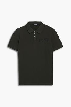 推荐Printed cotton-piqué polo shirt商品