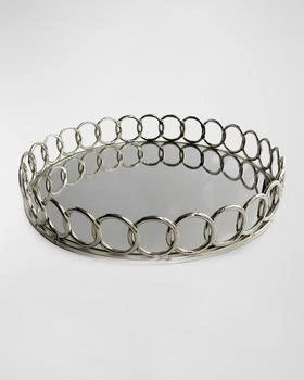 American Atelier | Looped Silver Round Tray,商家Neiman Marcus,价格¥670