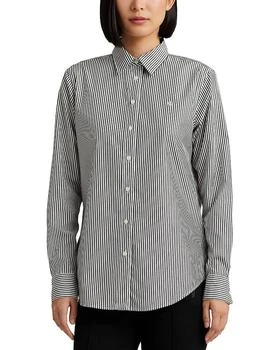 Ralph Lauren | Striped Button Front Top,商家Bloomingdale's,价格¥676
