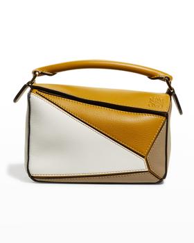 罗意威puzzle价格, Loewe | Puzzle Colorblock Mini Satchel Bag商品图片 