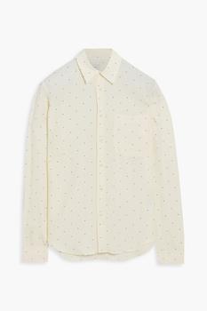 Sandro | Polka-dot crepe shirt商品图片,4折×额外7.5折, 额外七五折