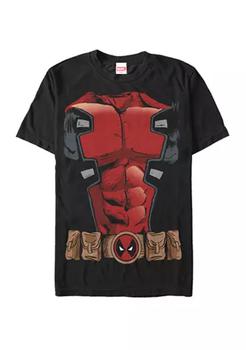推荐Big & Tall Deadpool Chest Costume Short Sleeve Graphic T-Shirt商品