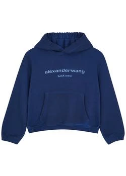 Alexander Wang | Logo hooded cotton sweatshirt 额外7折, 额外七折