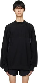 Y-3 | Black Paneled Sweatshirt 3.7折, 独家减免邮费