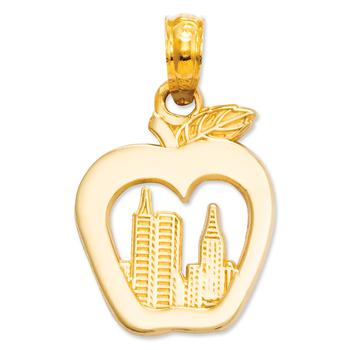 商品Macy's | 14k Gold Charm, New York Skyline in Apple Charm,商家Macy's,价格¥1767图片
